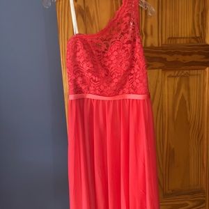 Knee length bridesmaid dress